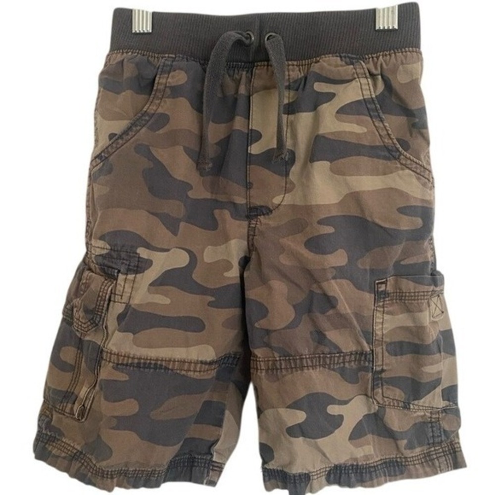 Bundle & Save CARTERS Cargo Camo Green Brown Shorts Cotton size 6 Elastic Waist